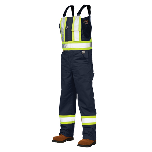 Unlined Safety Overalls, Poly-Cotton, Large, Navy Blue FMT Sales Ltd
