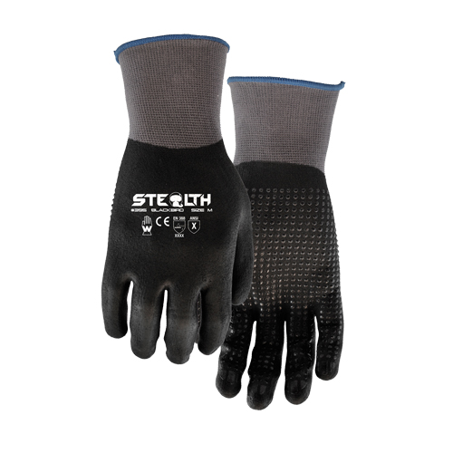 Gants 395 Stealth Blackbird, 11/2T-Grand, R&ecirc;vetement Mousse de nitrile, Calibre 15, Enveloppe en Nylon FMT Sales Ltd