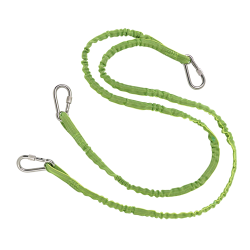 Squids&reg; 3311 Twin Leg Tool Lanyard, Bungee, Triple Carabiner FMT Sales Ltd