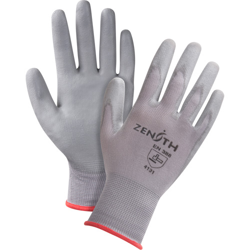 Gants en nylon enduits de polyur&eacute;thane sans DMF, 10/T-Grand, R&ecirc;vetement Polyur&eacute;thane, Calibre 15, Enveloppe en Nylon FMT Sales Ltd