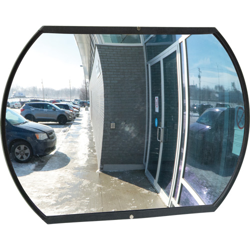 Roundtangular Convex Mirror with Bracket, 24" H x 36" W, Indoor/Outdoor FMT Sales Ltd