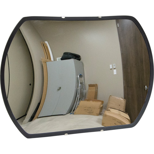 Miroir convexe rectangulaire/rond avec support, 12" h x 18" la, Int&eacute;rieur/Ext&eacute;rieur FMT Sales Ltd