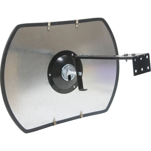Roundtangular Convex Mirror with Bracket, 20" H x 30" W, Indoor/Outdoor FMT Sales Ltd