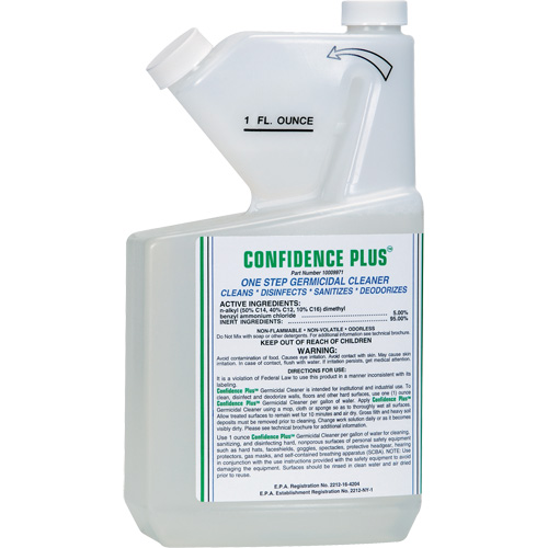 Nettoyant germicide pour respirateur Confidence Plus, Liquide FMT Sales Ltd