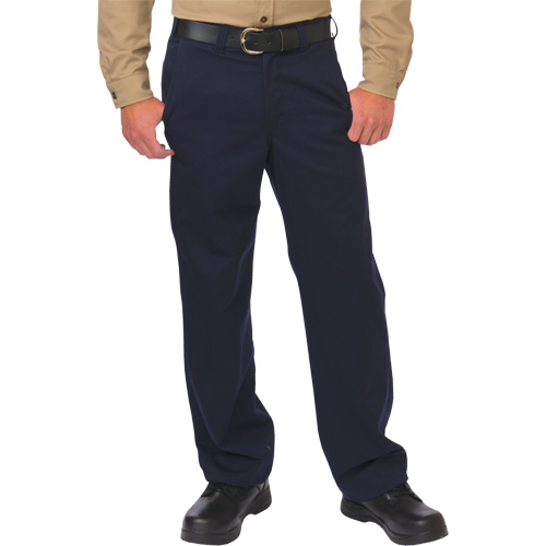Pantalon de travail de protection contre l'arc &eacute;lectrique, 28, x 34, Bleu marin, 12,4 cal/cm2 FMT Sales Ltd