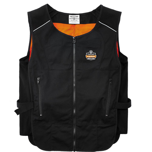 Chill-Its&reg; 6260 Lightweight Phase Change Cooling Vest with Packs, Small/Medium, Black FMT Sales Ltd