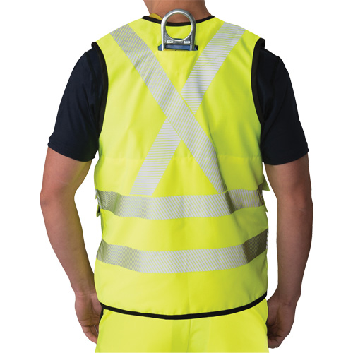 Veste antid&eacute;chirure pour arpenteur, Jaune lime haute visibilit&eacute;, Petit, Polyester FMT Sales Ltd