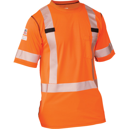 T-shirt &agrave; manches courtes haute visibilit&eacute; Polartec Power Grid, Polyester, 4T-Grand, Orange FMT Sales Ltd