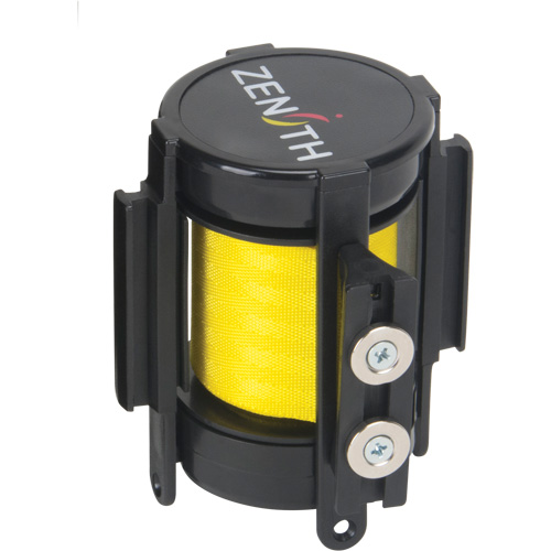 Magnetic Tape Cassette for Build-Your-Own Crowd Control Barrier, Attention ne pas entrer, 7', Yellow Tape FMT Sales Ltd