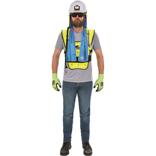 Veste refroidissante &agrave; &eacute;vaporation s&egrave;che &eacute;conomique Chill-Its 6687, Grand/T-Grand, Jaune lime haute visibilit&eacute; FMT Sales Ltd