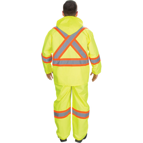 RZ1000 Rain Suit, Polyester, Small, High Visibility Lime-Yellow FMT Sales Ltd