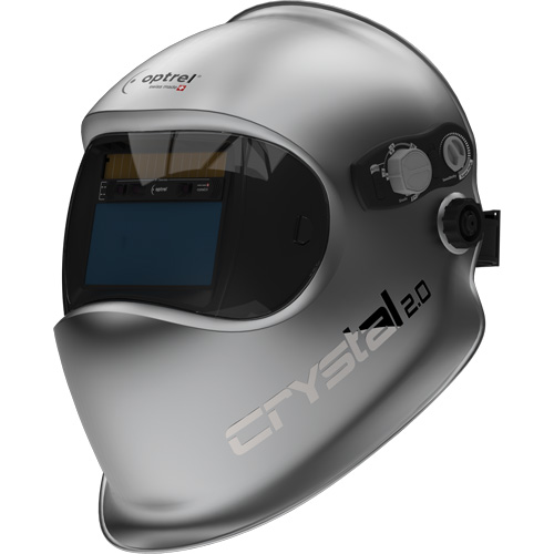 Masque de soudage auto-assombrissant Crystal 2.0, 3,94" lo x 1,97" la Champ de vision, Teinte 2/4 - 12, Argent FMT Sales Ltd