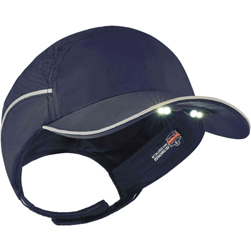Skullerz&reg; 8965 Lightweight Bump Cap Hat with LED Lighting, Navy Blue FMT Sales Ltd
