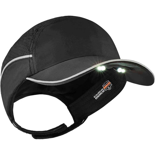 Skullerz&reg; 8965 Lightweight Bump Cap Hat with LED Lighting, Black FMT Sales Ltd