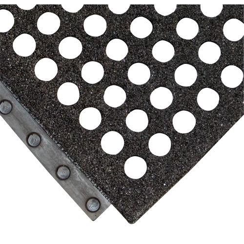 24/Seven&reg; Locksafe&reg; Anti-Fatigue Mat, Honeycomb, 3' x 3' x 5/8", Black, Natural Rubber FMT Sales Ltd