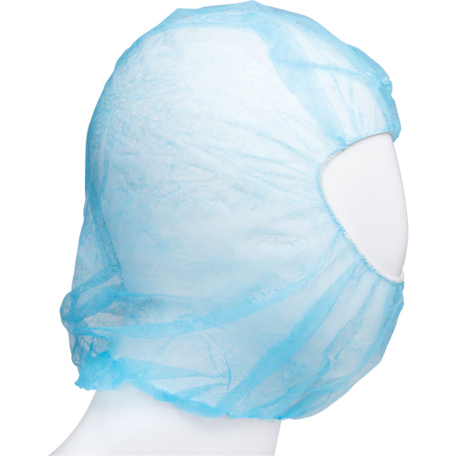 Cagoule jetable, Polypropyl&egrave;ne, Bleu FMT Sales Ltd