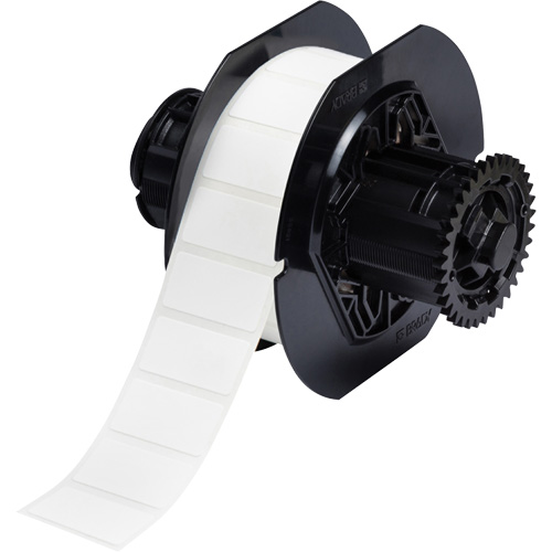 &eacute;tiquettes en tissu avec rev&ecirc;tement en polyamide B33, Nylon, 1,5" lo x 0,75" h, Blanc FMT Sales Ltd
