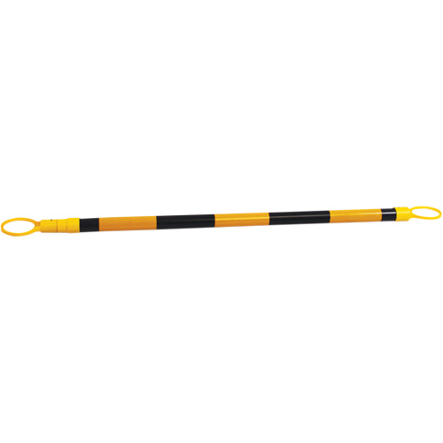 Retractable Cone Bar, 7'2" Extended Length, Black/Yellow FMT Sales Ltd