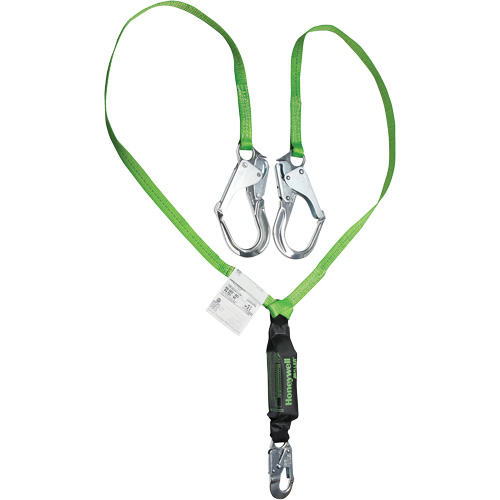 Miller&reg; HP Shock-Absorbing Lanyard, 6', Locking Rebar Hook Center, Locking Snap Hook Leg Ends, Polyester FMT Sales Ltd
