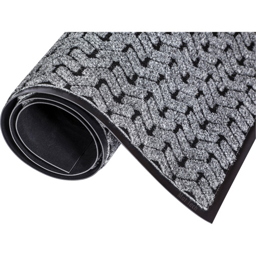 Tire-Track Performance Entrance Mats, Wiper/Scraper, 4' x 8' x 3/8", Grey FMT Sales Ltd