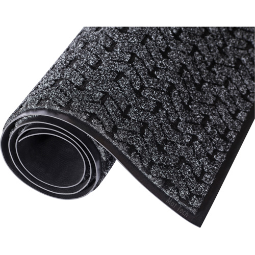 Tire-Track Performance Entrance Mats, Wiper/Scraper, 4' x 8' x 3/8", Charcoal FMT Sales Ltd