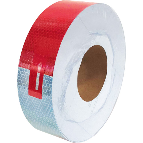 Conspicuity Tape, 2" W x 150' L, Red & White FMT Sales Ltd