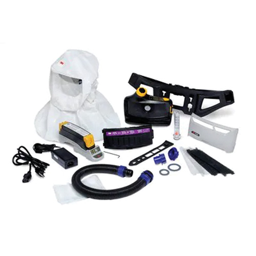 Ensemble respirateur d&eacute;puration dair propuls&eacute; facile &agrave; nettoyer Versaflo, Cagoule ample & visi&egrave;re, Pile Lithium-ion FMT Sales Ltd