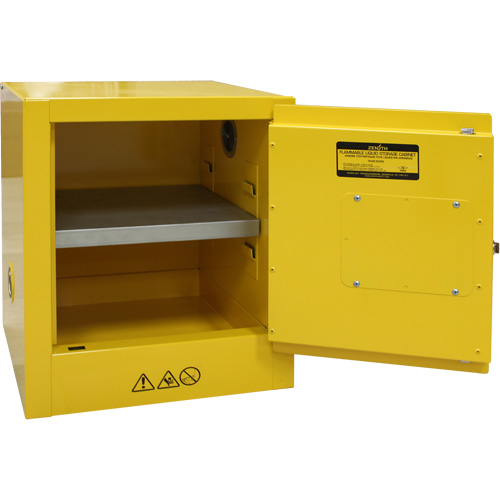 Flammable Storage Cabinet, 4 gal., 1 Door, 17" W x 22" H x 18" D FMT Sales Ltd