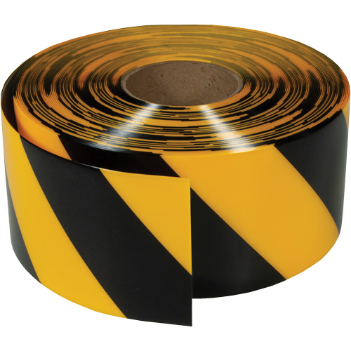 Ruban de marquage tr&egrave;s r&eacute;sistant pour plancher ArmorStripe, 4" x 100', PVC, Noir et jaune FMT Sales Ltd