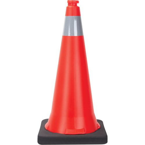 Traffic Cone, 28", Orange, 4" Reflective Collar(s) FMT Sales Ltd