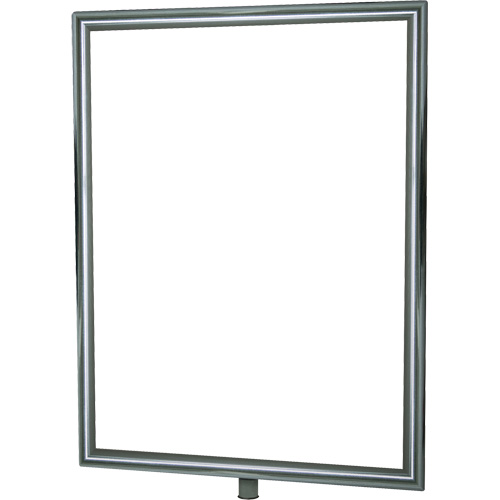 Porte-enseigne vertical robuste pour montant classique, Chrome poli FMT Sales Ltd