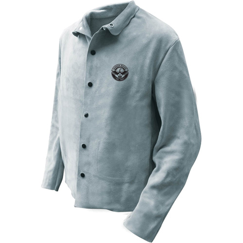 Veste de soudeur, Cuir, 5T-Grand, Gris FMT Sales Ltd