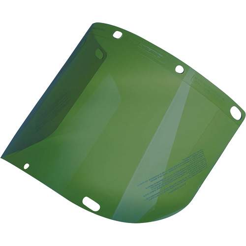 Dynamic Formed Faceshield, Polycarbonate, Green Tint FMT Sales Ltd