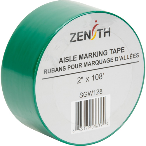 Ruban pour marquage d'all&eacute;es, 2" x 108', PVC, Vert FMT Sales Ltd
