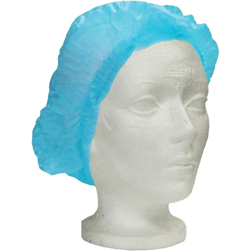 Ronco Care Pleated Bouffant Cap, Polypropylene, 24", Blue FMT Sales Ltd
