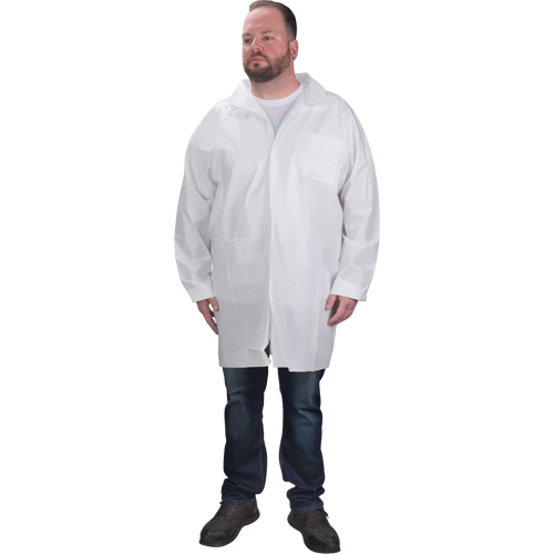 Sarraus de laboratoire de protection, Microporeux, Blanc, Petit FMT Sales Ltd