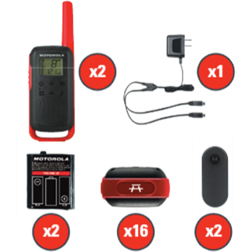 Radios bidirectionnelles Talkabout, Bande FRS, 22 canaux, Port&eacute;e 32 km FMT Sales Ltd