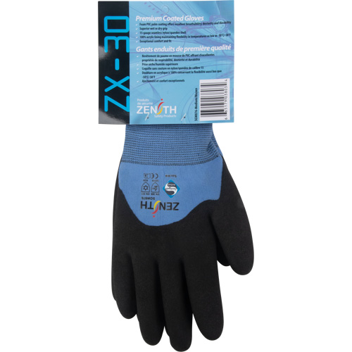 Gants enduits ZX-30° de premi&egrave;re qualit&eacute;, Grand, R&ecirc;vetement Mousse de PVC, Calibre 15, Enveloppe en Nylon FMT Sales Ltd