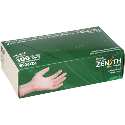 Disposable Gloves, X-Large, Vinyl, 4.5-mil, Powder-Free, Clear, Class 2 FMT Sales Ltd