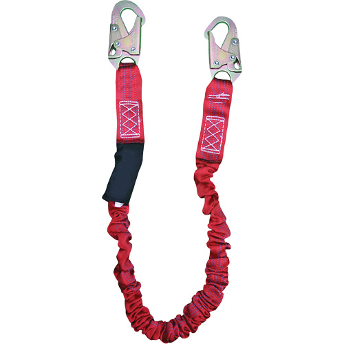 ShockSorb Internal Shock Lanyard, 6', Snap Hook Center, Snap Hook Leg Ends, Polyester FMT Sales Ltd