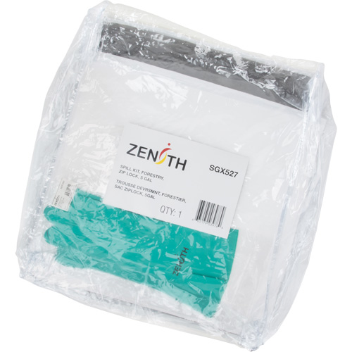 Trousse d'&eacute;quipement de lutte contre les d&eacute;versements, Huile seulement/Universel, Sac, Absorbance de 5 gal. US FMT Sales Ltd