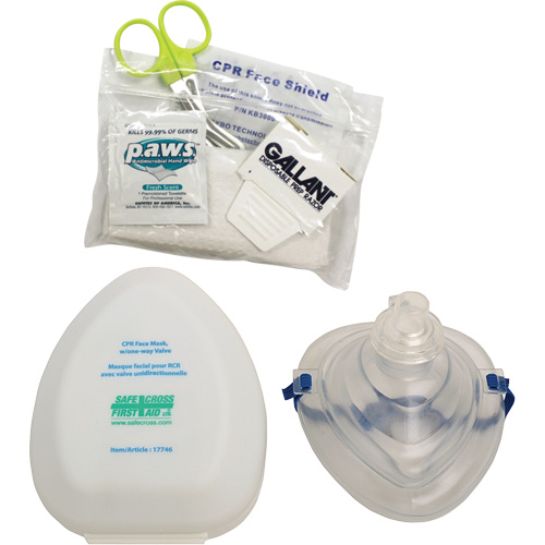 Ensemble de masque RCR de poche et accessoires, Masque r&eacute;utilisable, Classe 2 FMT Sales Ltd