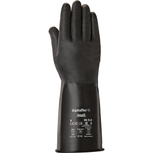 AlphaTec&reg; 38-514 Gloves, Size 7, 14" L, Butyl Rubber, 14-mil FMT Sales Ltd