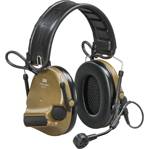 Casque VI NIB avec rail arc Peltor ComTac, Style Bandeau, 23 dB FMT Sales Ltd