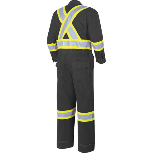 7702BK FR-Tech&reg; 88/12 FR Arc Rated Coveralls, Size 36, Black, 9.7 cal/cm² FMT Sales Ltd