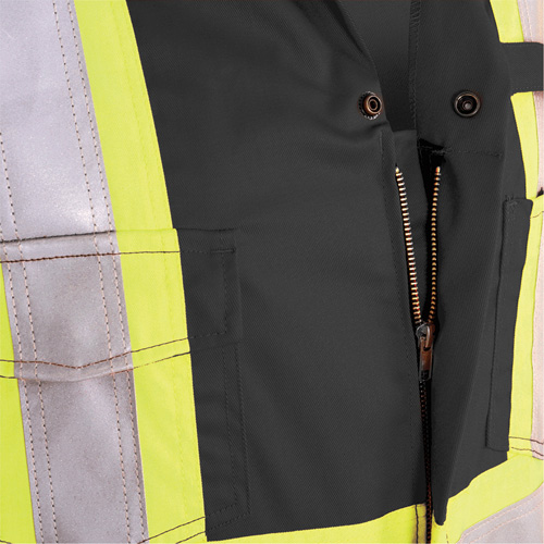 7702BK FR-Tech&reg; 88/12 FR Arc Rated Coveralls, Size 36, Black, 9.7 cal/cm² FMT Sales Ltd