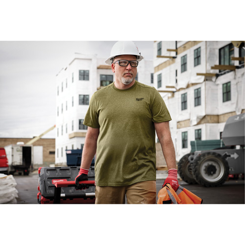 T-shirt de travail hybride, Hommes, Petit, Vert FMT Sales Ltd