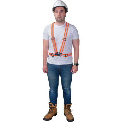 Traffic Harness, High Visibility Orange, Silver Reflective Colour, Medium FMT Sales Ltd