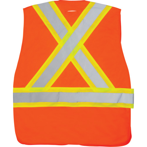 CSA-Compliant High-Visibility Surveyor Vest, High Visibility Orange, Medium, Polyester FMT Sales Ltd