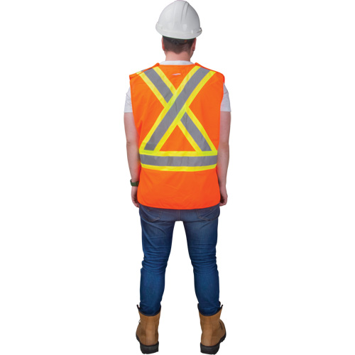 CSA-Compliant High-Visibility Surveyor Vest, High Visibility Orange, Medium, Polyester FMT Sales Ltd